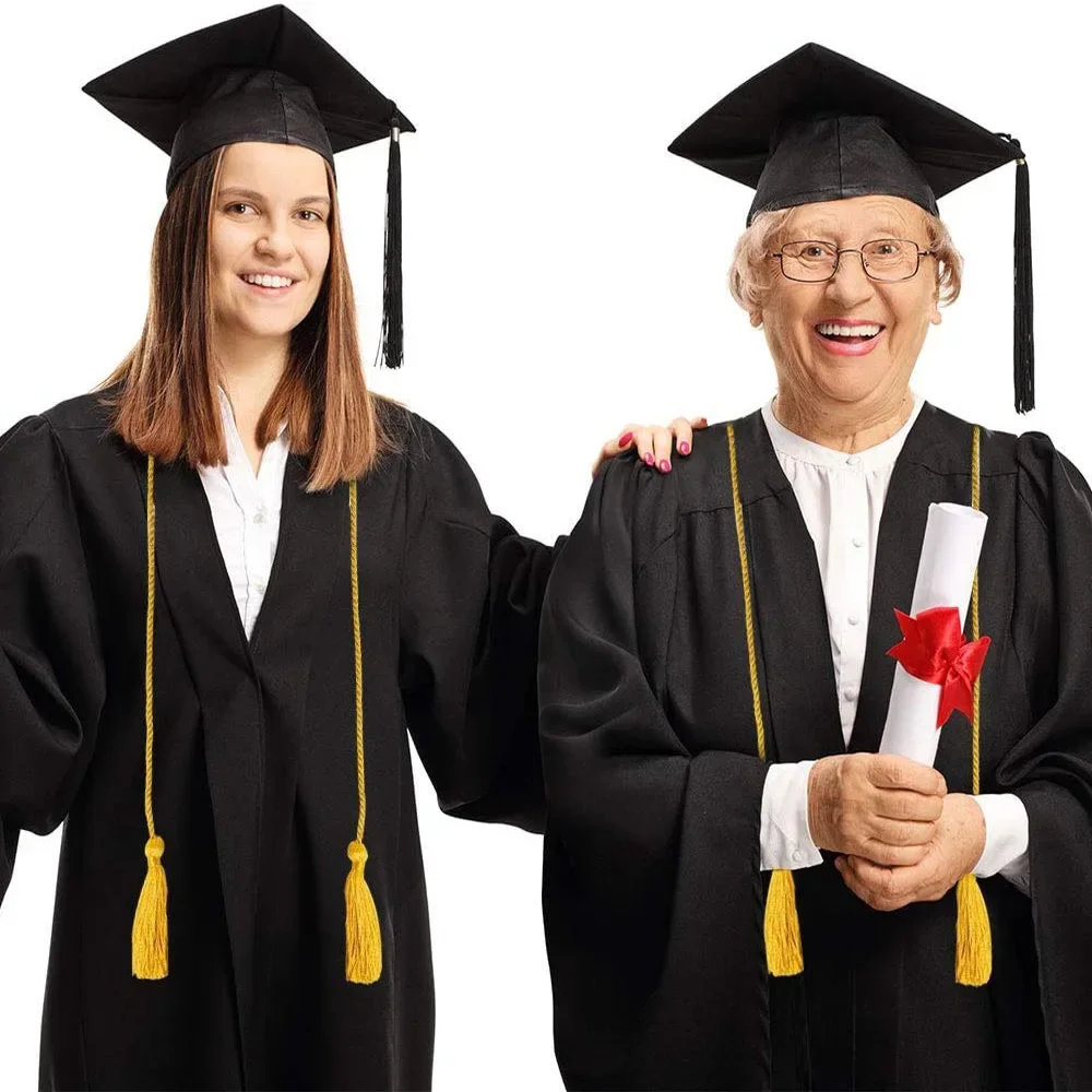 1 pçs moda graduação honra cabos borla fio de poliéster cabo de honra para estudantes de formatura 170cm chapéus de formatura decoração cabo