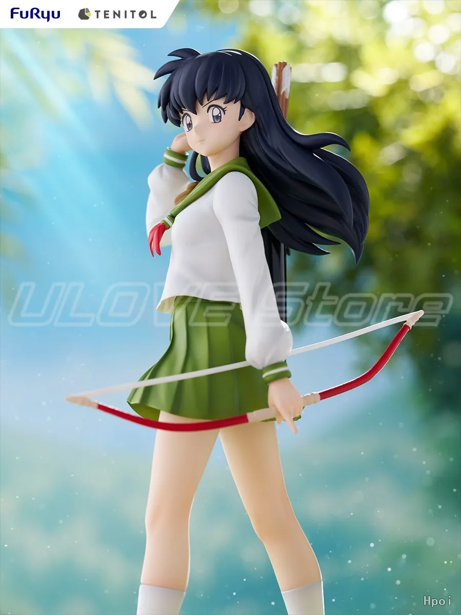 Em estoque original furyu tenereithol inuyasha higurashi kagome figuras de animação modelos coleção ornamentos de presente