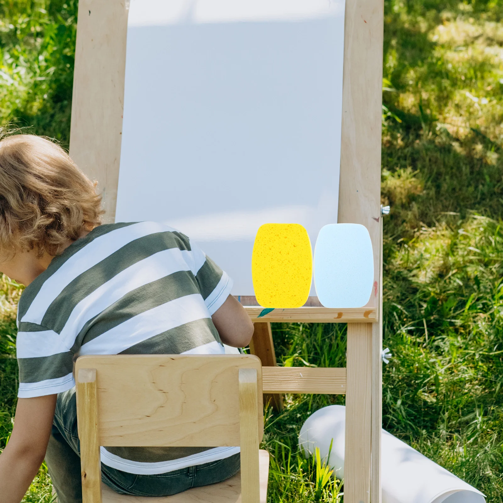 2 Pcs Sewing Sponge Small Sponges Chalk Furniture Paint Artist for Acrylic Painting Watercolor Water-absorbent