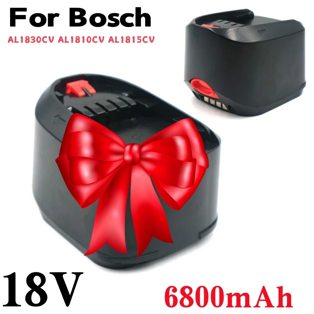 

for BOSCH 18V 6.8Ah power tool battery Li-ion PSR 18 LI-2 PSB 18 LI-2 2607335040 2607336039(Type C) AL1830CV AL1880CV
