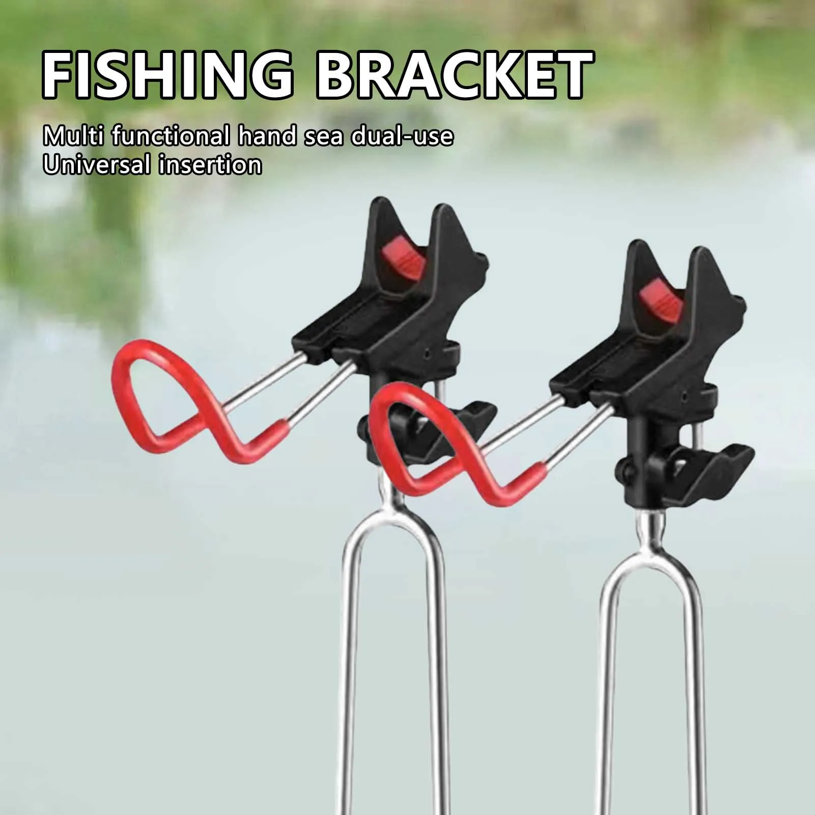 Fishing Pole Holders for Ground 360 Degree Adjustable Universal Fishing Pole Stand Equipment Suitable for Relax Your Hands