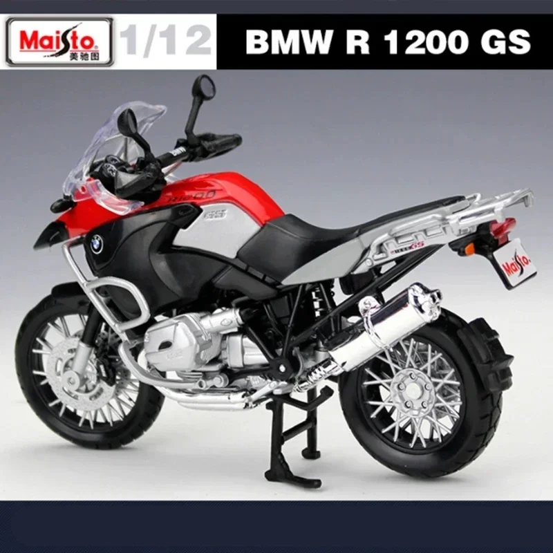 

Гоночная модель мотоцикла Maisto 1:12 BMW R1200 GS из сплава, модель с высокой симуляцией литая уличная спортивная модель мотоцикла, подарки, игрушки для мальчиков