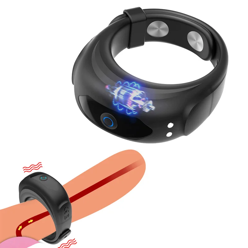 10 الاهتزاز قابل للتعديل هزاز كوكرينج للرجال حلقة القضيب هزاز الذكور تأخير القذف لعبة الجنس الكبار للأزواج Sexshop