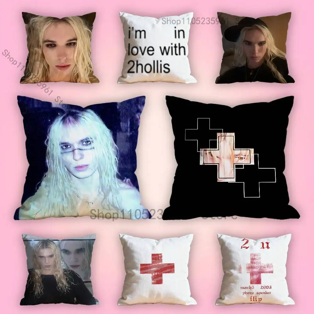 

Cross 2hollis Pillow Cases for Bedroom Living Room Sofa Home Decor Polyester Cushion Cover with Zipper