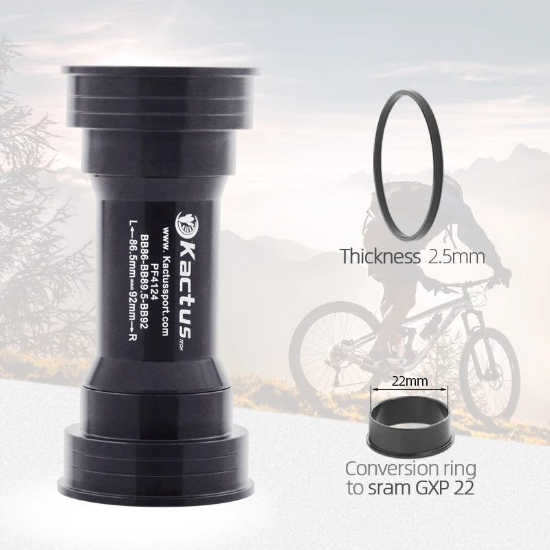 KACTUS SKF Bearing Bicycle Bottom Bracket BB86 BB92 PF4124 41mm Pressfit 24mm Inner Diameter Fit for Shimano/SRAM GXP Crankset