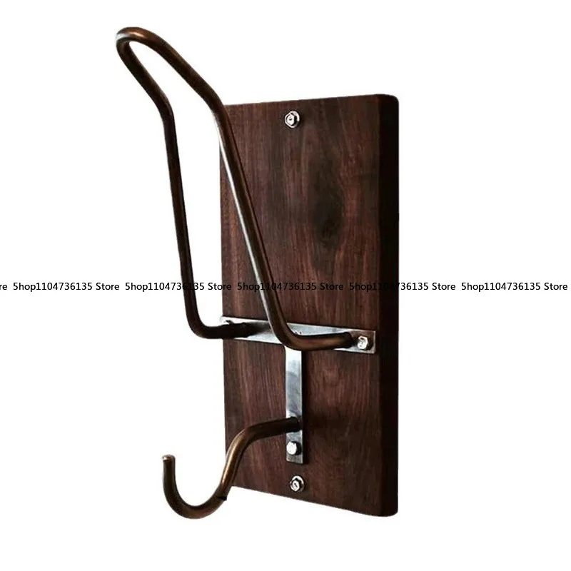 Helmet Rack, Wall-mounted Motorcycle Helmet Bracket, Jacket Hanger, Movable Hook Rack