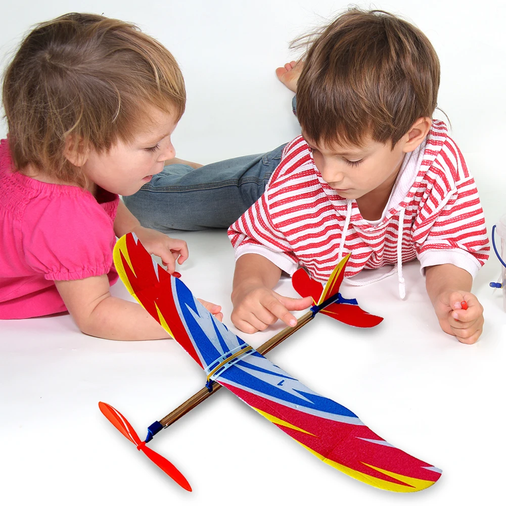 Flying Airplane Assembly Airplane Model Toys for Children Random Color