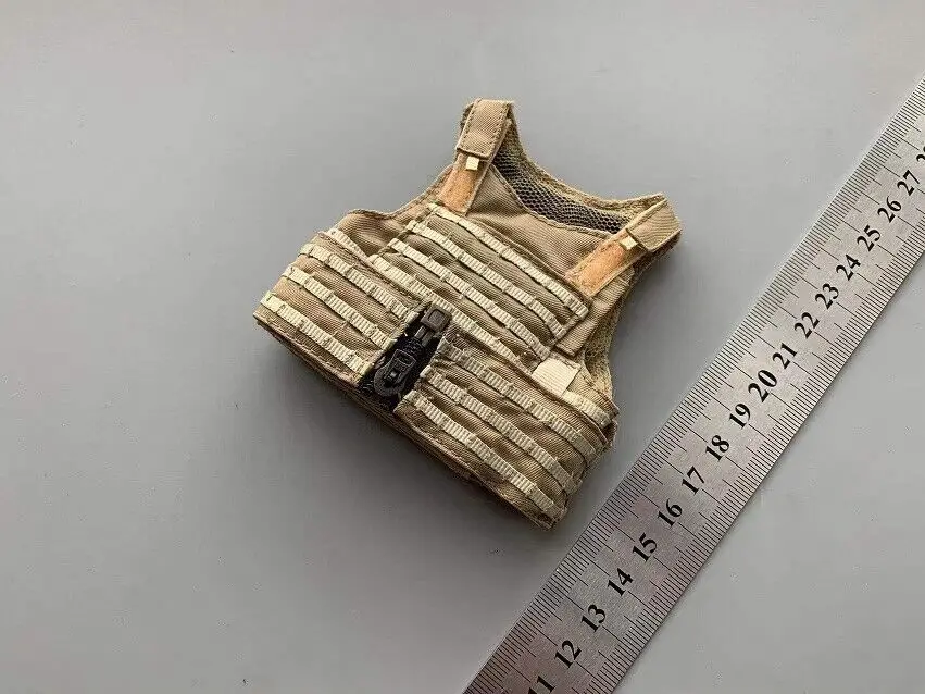 1/6 Scale Modern U.S. Army Sand Color Chest Hanging Body Armor Vest Model