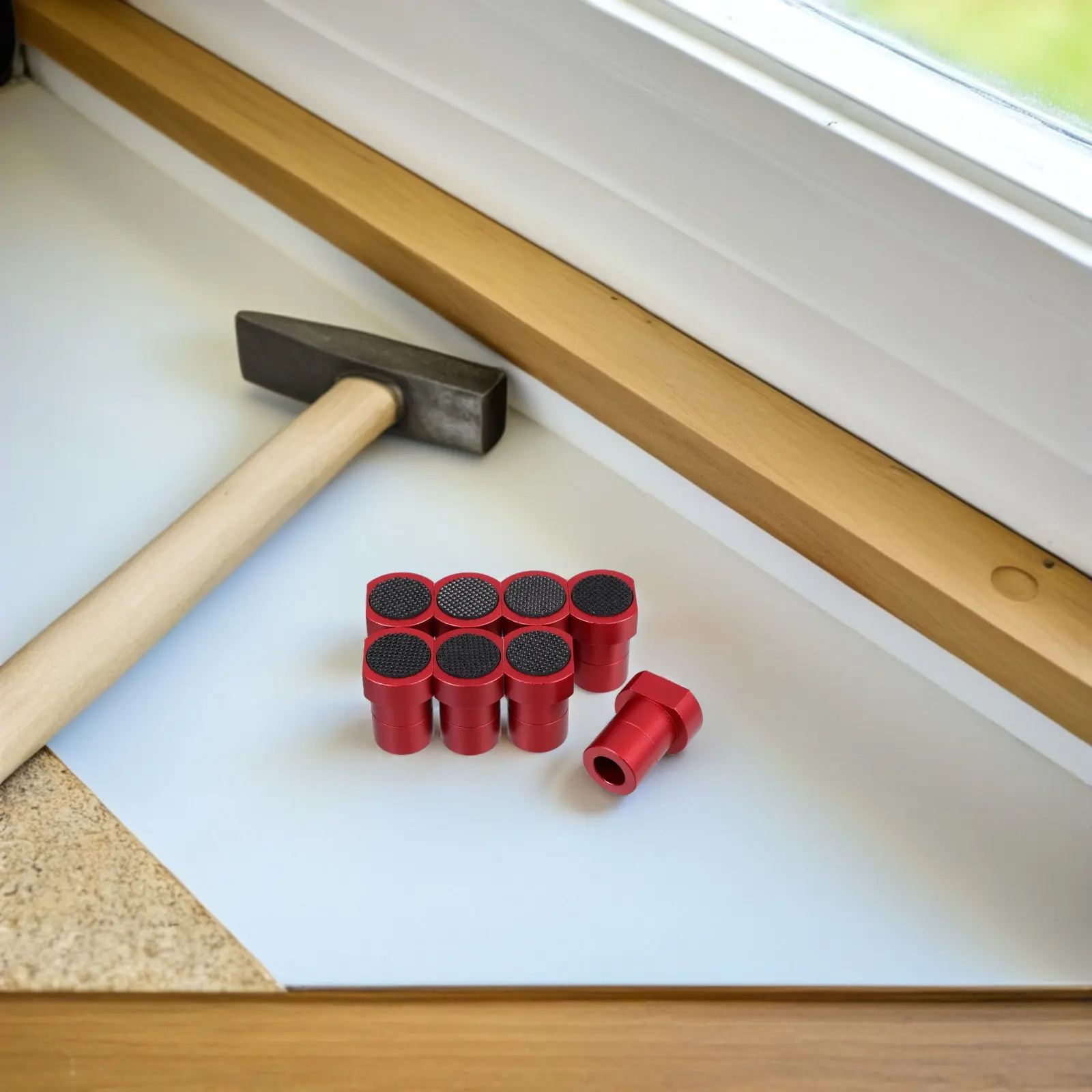 

Набор из 8 многоразовых противоскользящих ограничителей для верстака, алюминиевые опоры для позиционирования при строгании по дереву