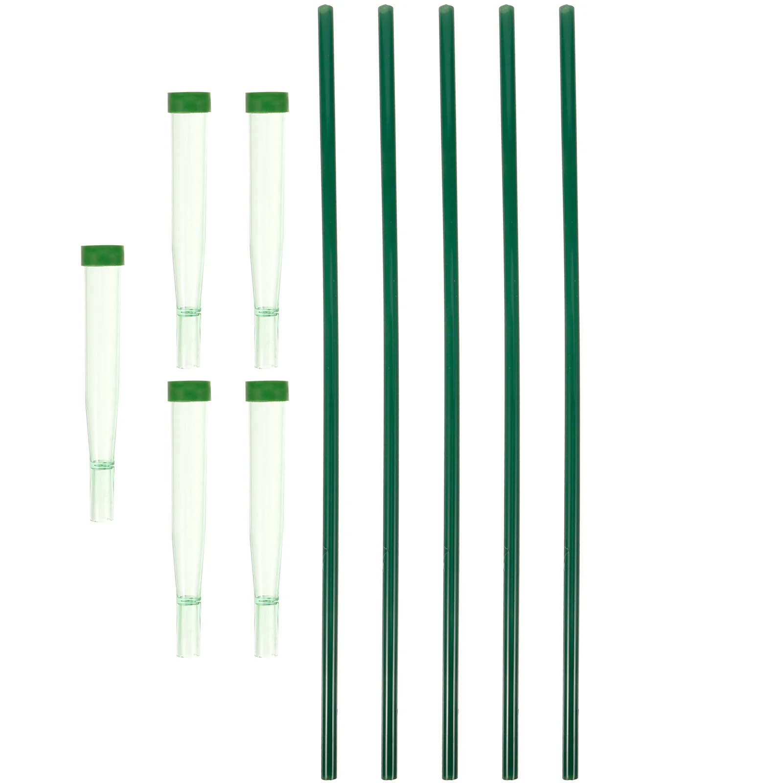 

5pcs Water Tubes Reusable Floral Water Tube Plastic Flower Storage Pipe Cap for Arrangement Home Decor Gardening Gifts