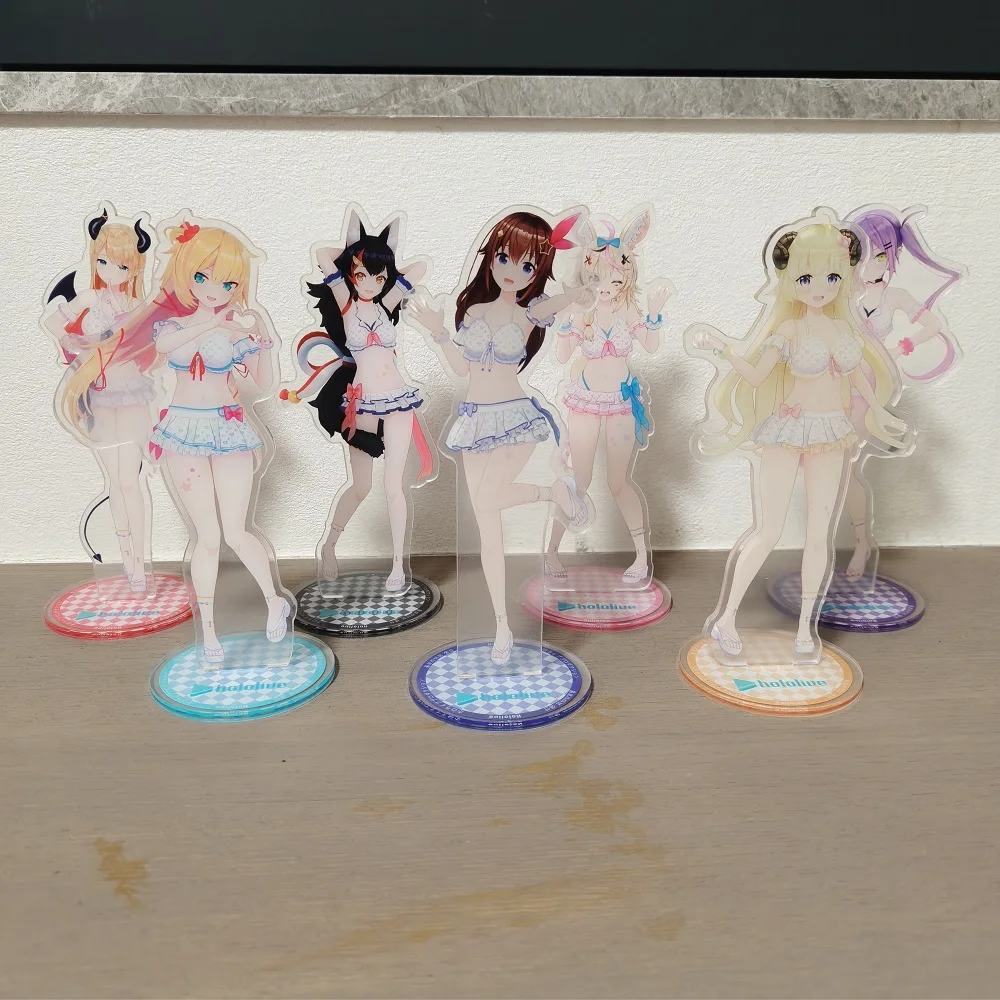 Nuevo Juego Musical Hololive Bikini Series Tokino Sora Usada Pekora AZKi Minato Aqua Yuzuki Choco Personaje de Anime Soporte Acrílico