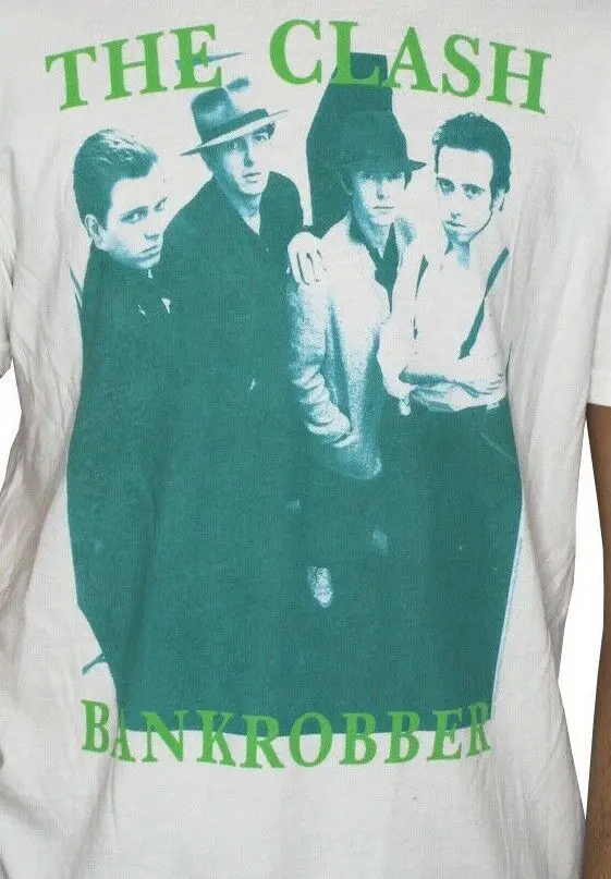 New The Clash Bankrobber member White Color S-234XL Shirt Adults TT513