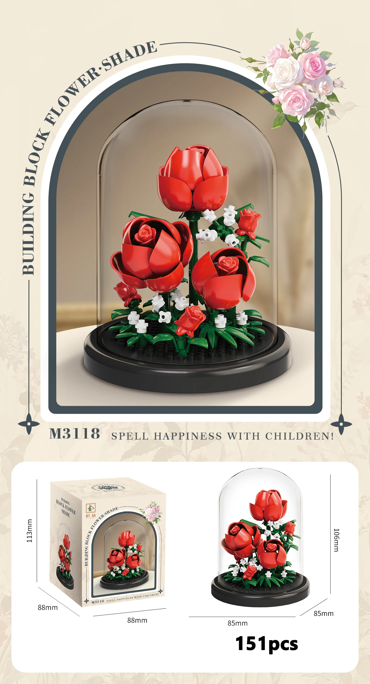 Eeuwige Bloemboeket Bonsai Potplant Micro Bouwstenen Model Woondecoratie Puzzel Speelgoed Kinderen Verjaardag Kerstcadeaus
