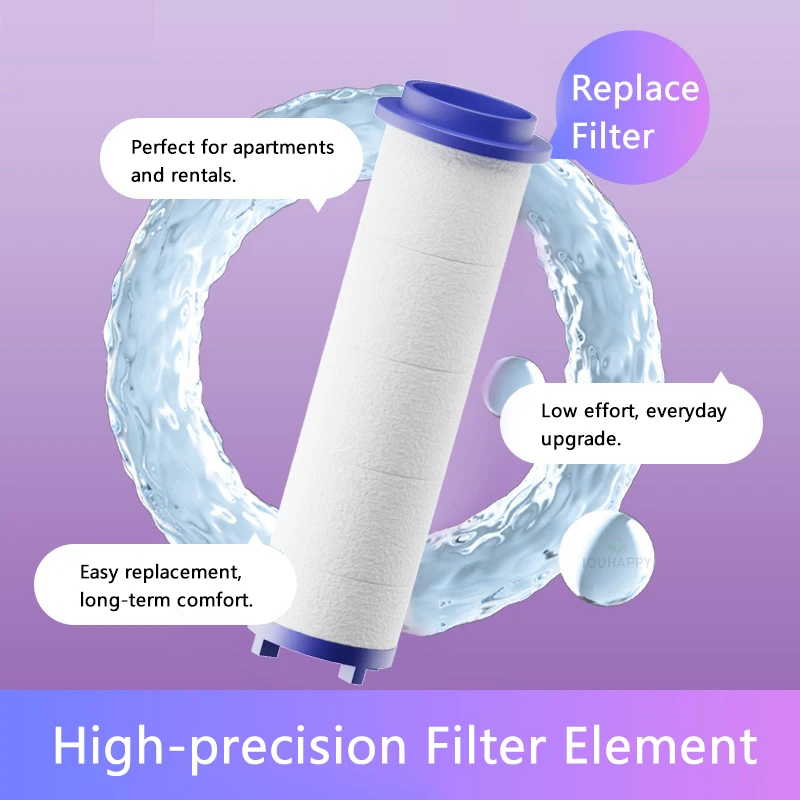 Soffione doccia ad alta pressione con filtro Mini soffione doccia a grande flusso d'acqua Spray a risparmio idrico per accessori da bagno dell'hotel