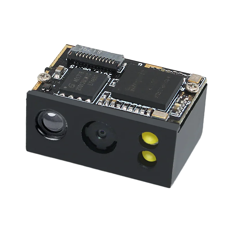 Scanner de código de barras 2D portátil com fio USB com base de suporte Leitor de código de barras 2D com economia de status