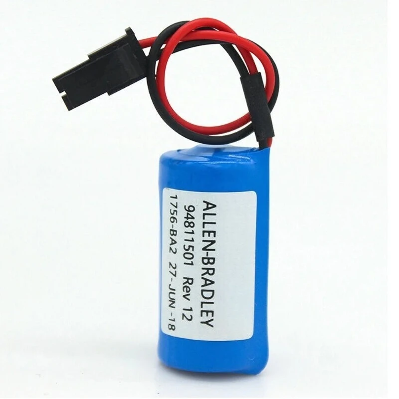 Para allen bradley não-recarregável 3v 1756-ba2 BR2/3a-ab plc bateria 1800mah substituição 5 peças