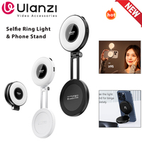 Ulanzi LM19 Bi-color Phone Light Magnetic Mini Fill Photography Selfie Ring Lamp For For iPhone 15 14 13 12 Adjustable 180° Flip