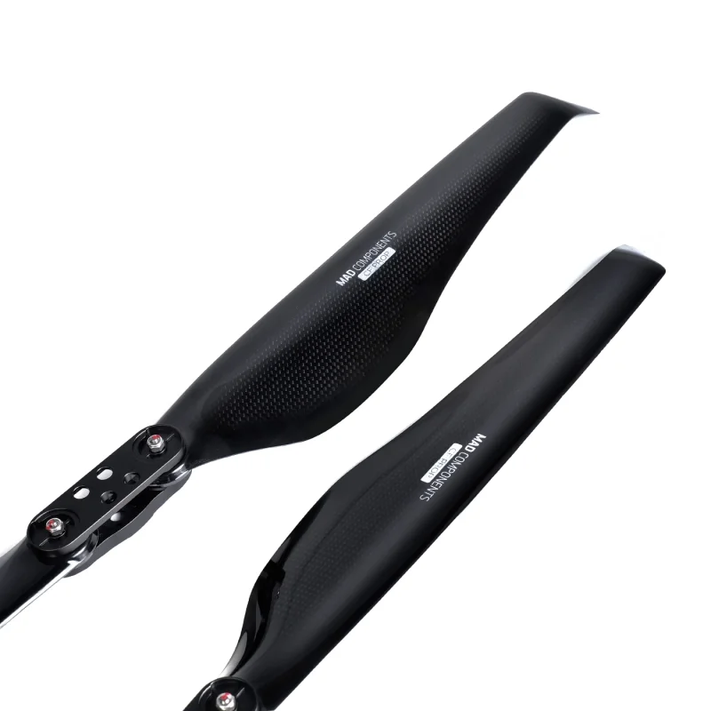 

MAD 22.2x7.2 Inch Push FLUXER PRO Glossy Carbon Fiber Folding Propeller Heavy Hifting For DC Drone Motor