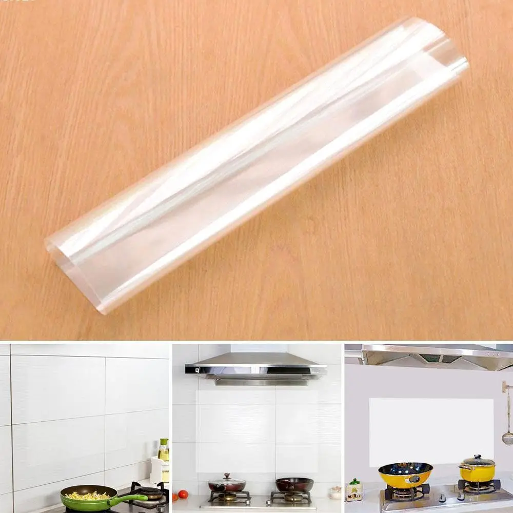 Selling Kitchen Accessories Home Decor Transparent Ceramic Tile Stick Wall Stickers Wall Paste Anti-oil Stickers Oil Separation