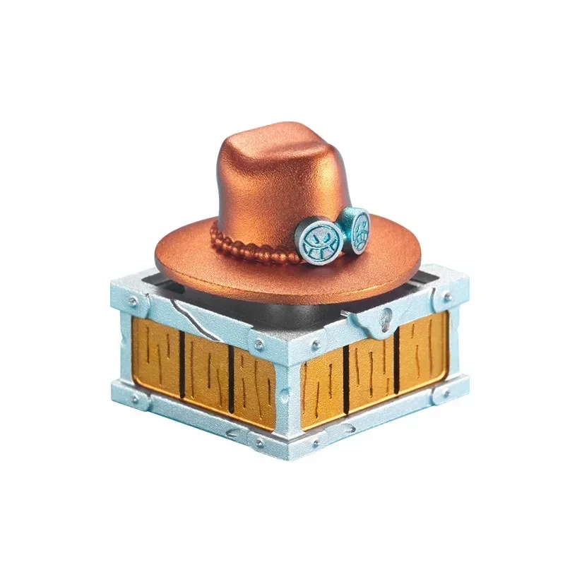 ZOMO PLUS ONE PIECE SERIES LUFFY ACE SABO CHOPPER 3D HAT ALUMINUM ARTISAN KEYCAP MECHANICAL KEYBOARD KEYCAP