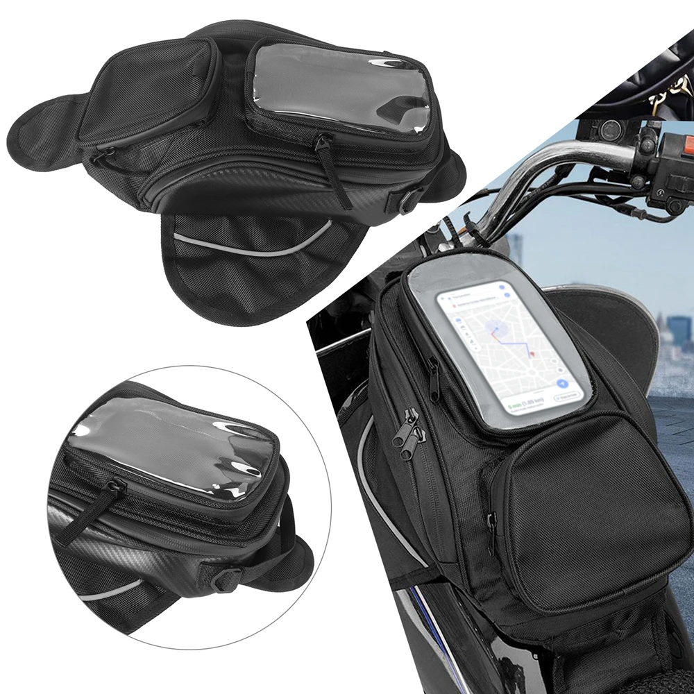

Motorcycle Tank Bag Decorative Backpack Oxford Cloth Waterproof Wear Resistant for Riding