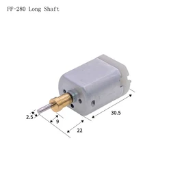 Micro motore DC 2.4V 3.7V FF-270 FF-280 5000 8000 RPM DC piccolo motore fai da te automatico tagliacapelli rasoio rasoio motore