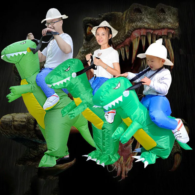 

Inflatable Dinosaur Costume Performance Riding Suit Halloween Party Decoration Adult And Children's Riding Dinosaur Outfit