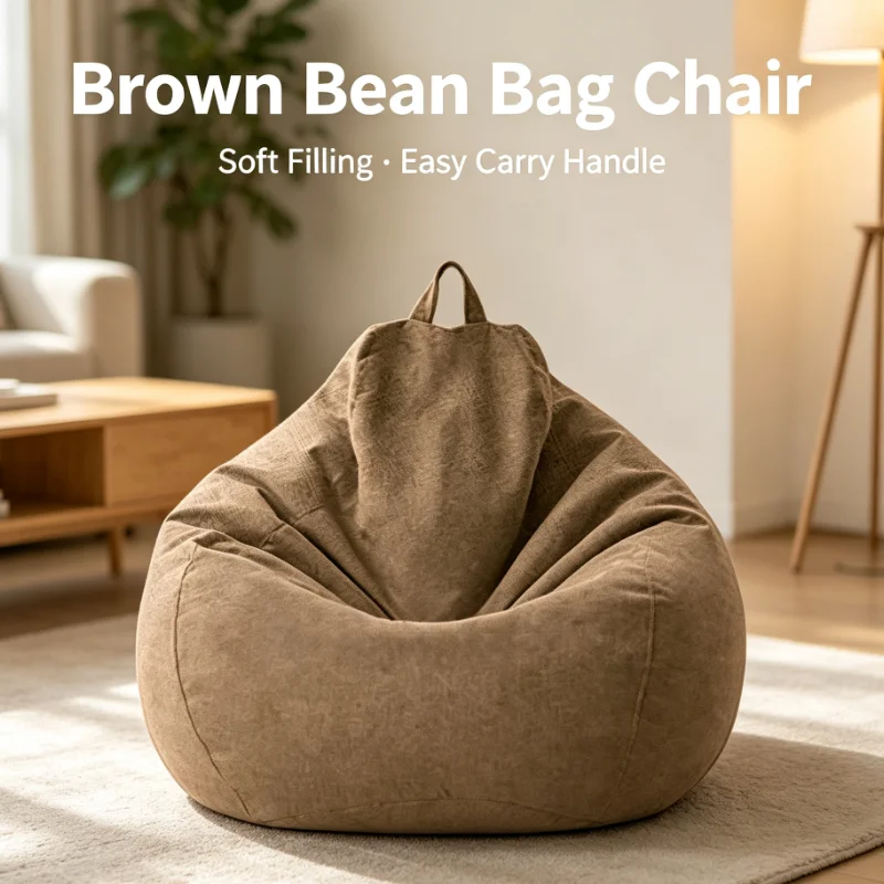 Bedroom Furniture - Bean Bag Chair Soft Plush Floor