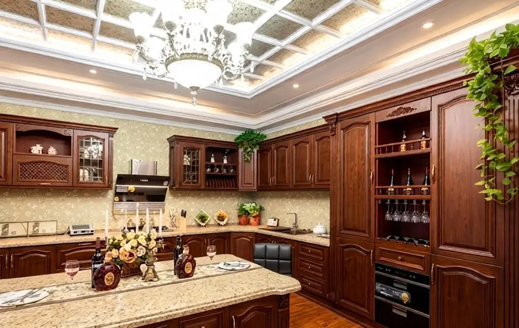 Classic Luxury Cherry wood solid wood cabinet