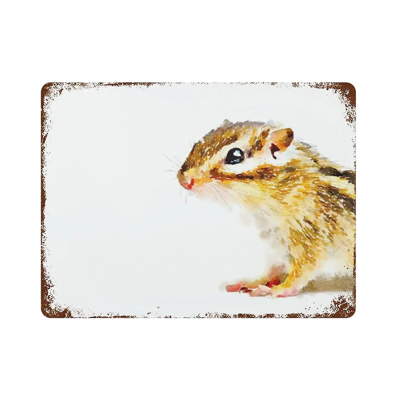 Dreacoss Chipmunk Tin Sign -Retro Style Metal Sign-Novelty Poster -Home Farmhouse Wall Decor-Gifts for He Or She-Size 8x12 Or 12