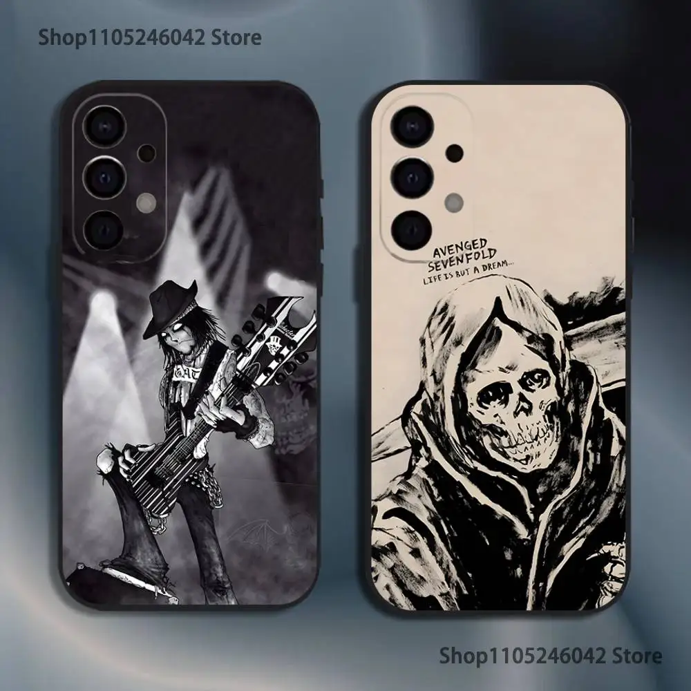 

A-Avenged S-Sevenfold Rock Phone Case For Samsung S25,S24,S21,S22,S23,S30,Ultra,S20,Plus,Fe,Lite,5G Black Cover