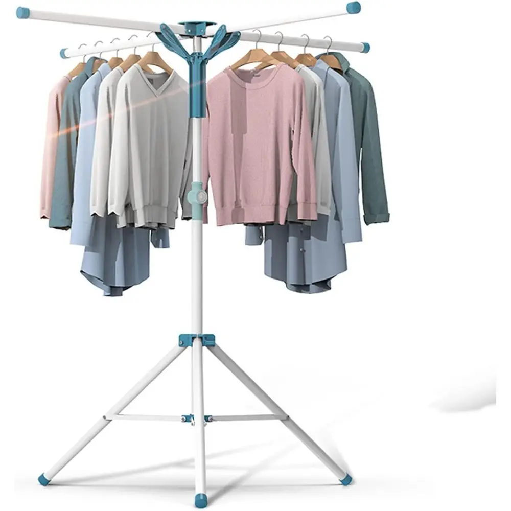 

Складная сушилка для белья из нержавеющей стали - регулируемая, вместительная, компактная вешалка для стирки