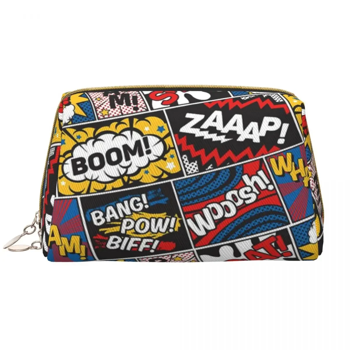 Fashion Comic Book Superheroes Pattern Travel Toiletry Bag Women Makeup Cosmetic Bag Beauty Storage Dopp Kit