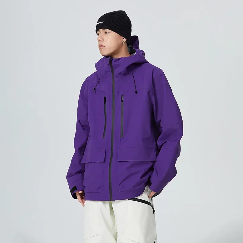 Chaqueta de esquí deportiva al aire libre para hombre y mujer, chándal de Snowboard, abrigo frío, Tops de esquí, ropa de nieve impermeable, cálida,