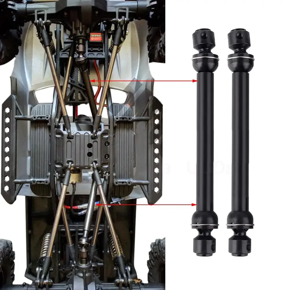 2개 112mm-152mm 88-113mm 헤비 듀티 스틸 CVD 드라이브 샤프트 (Axial Scx10 90046 Rc4wd D90 Wraith Rc 크롤러 자동차 업그레이드 부품용)