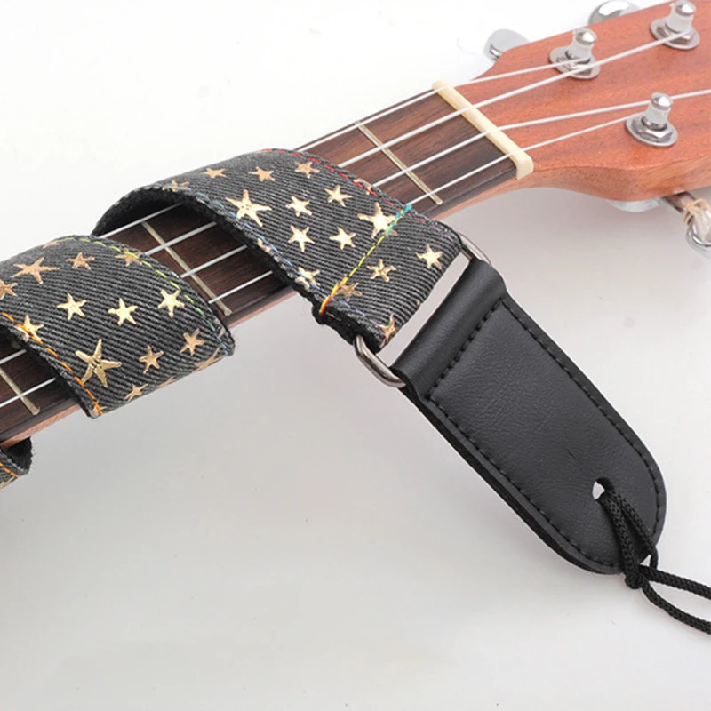 Nylon Guitar Strap for Acoustic Electric Guitar and Bass Multi-Color Guitar Belt Adjustable Colorful Printing Nylon Straps