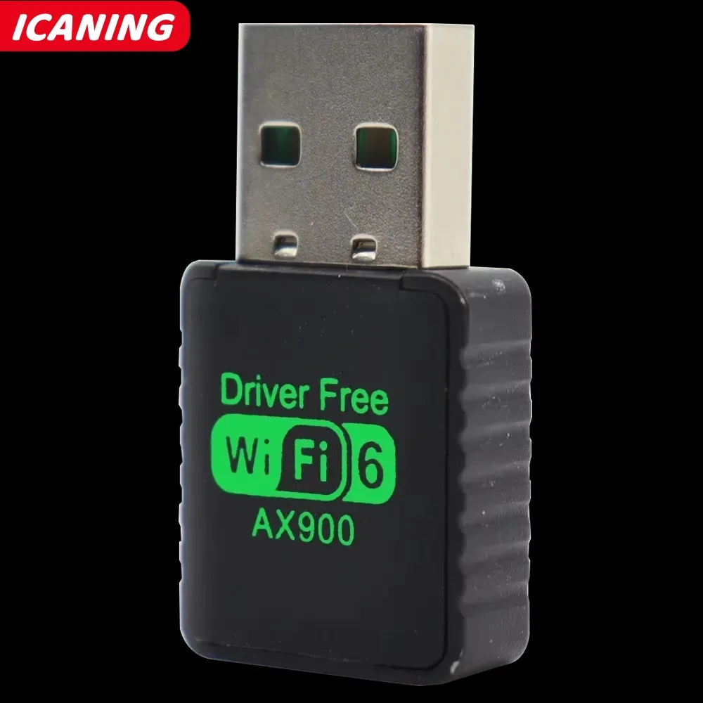 AX900 WIFI 6 アダプタ USB ネットワークカード 2.4 グラム & 5 GHz デュアルバンド信号受信ドングルラップトップドライバ用無料ワイヤレス Wlan レシーバー