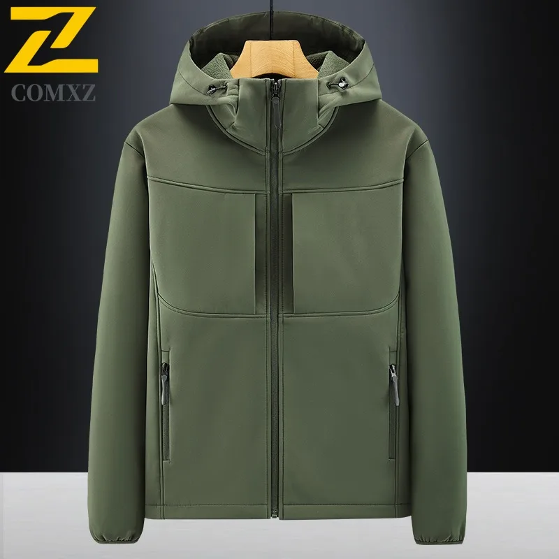 

COMXZ 2025 осенняя мужская куртка, новая повседневная ветрозащитная куртка для треккинга и путешествий, многофункциональные прочные куртки для приключений на открытом воздухе