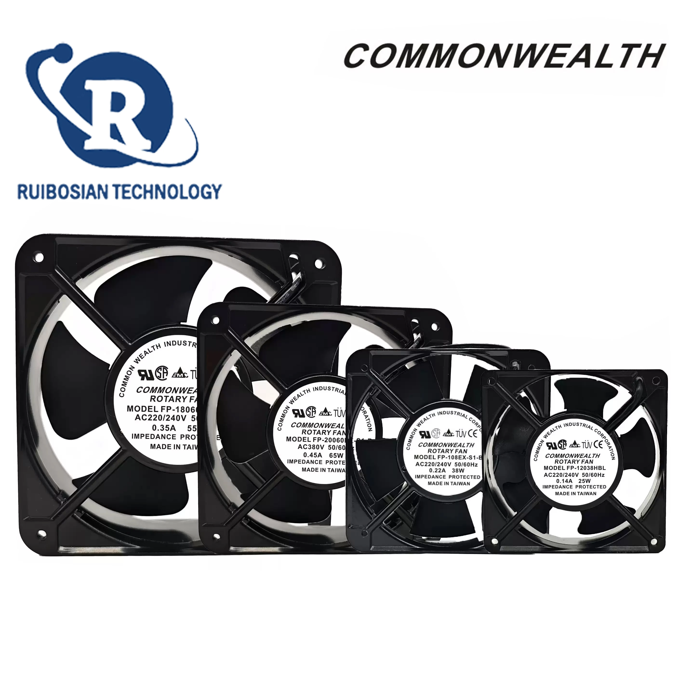 Taiwan Sanxie FP-108EX-S1-S/B 12/15/17/18/20CM Axial Flow Fan Cooling Fan