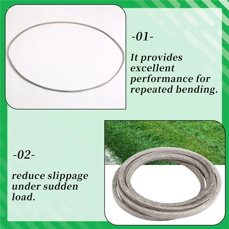 ABIB -Mower Belt Aramid Fiber For GX20072 754-04219,954-04219 Cub Cadet 754-0641 1/2X104 Inch