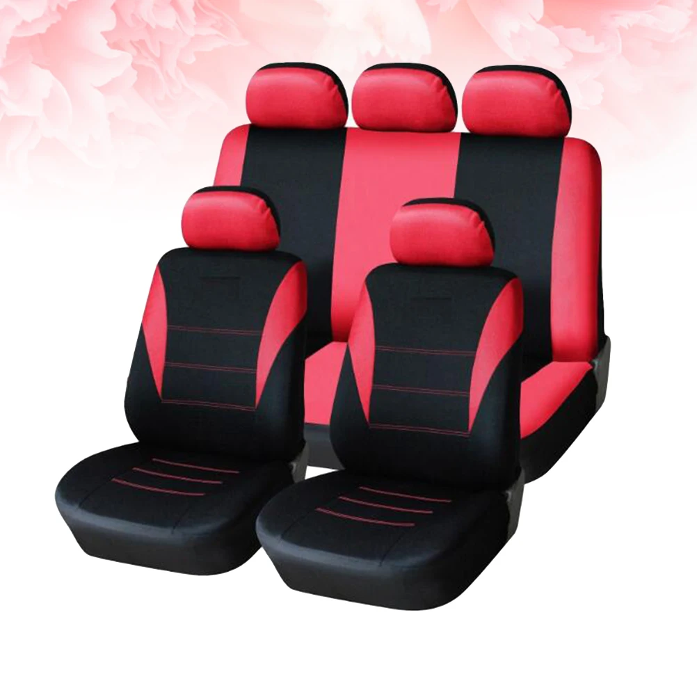 

9 pcs Car Seat Cover Universal Durable Material Easy Fit Side Compatible Removable Design Fits Cars Trucks SUV
