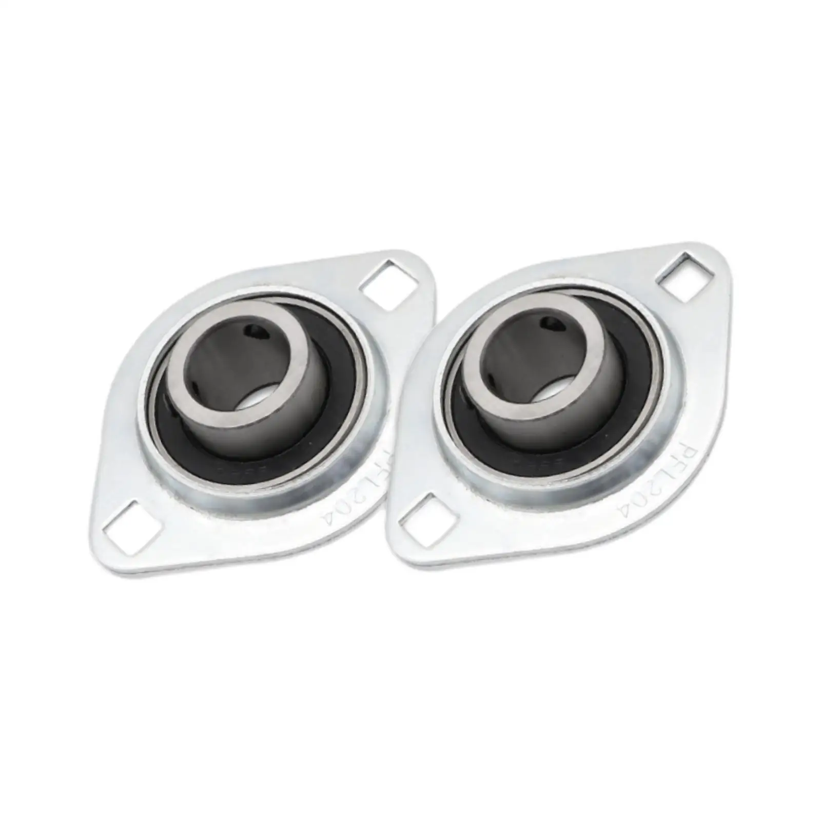Flanged Mount Bearing Kit Sbpfl205‐16 Sturdy for Agricultural Machinery Rust Resistant Secure Shaft Fixing 1 inch Bore 2 Pack