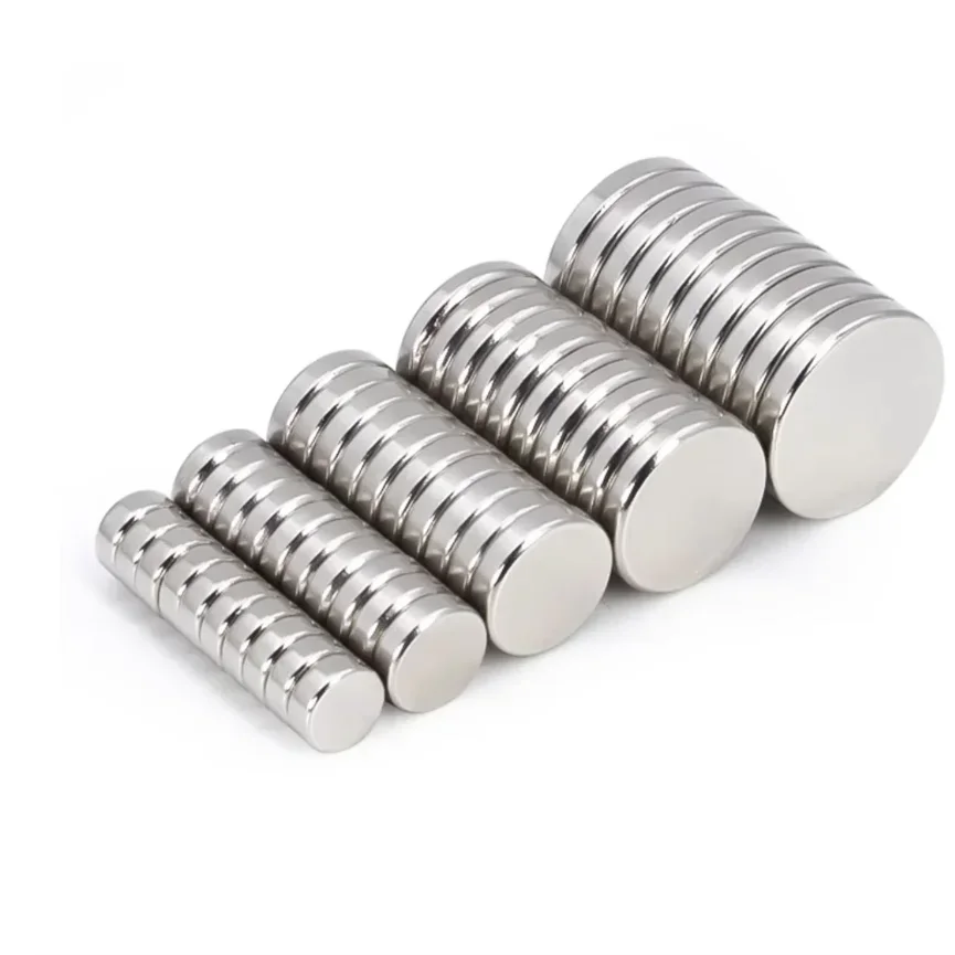 N52 NdFeB Magnet 12/13/14/15/16/18/20/25/30/40/50mm Thick 1-10mm Super Strong Magnet Round Permanent Neodymium Magnets