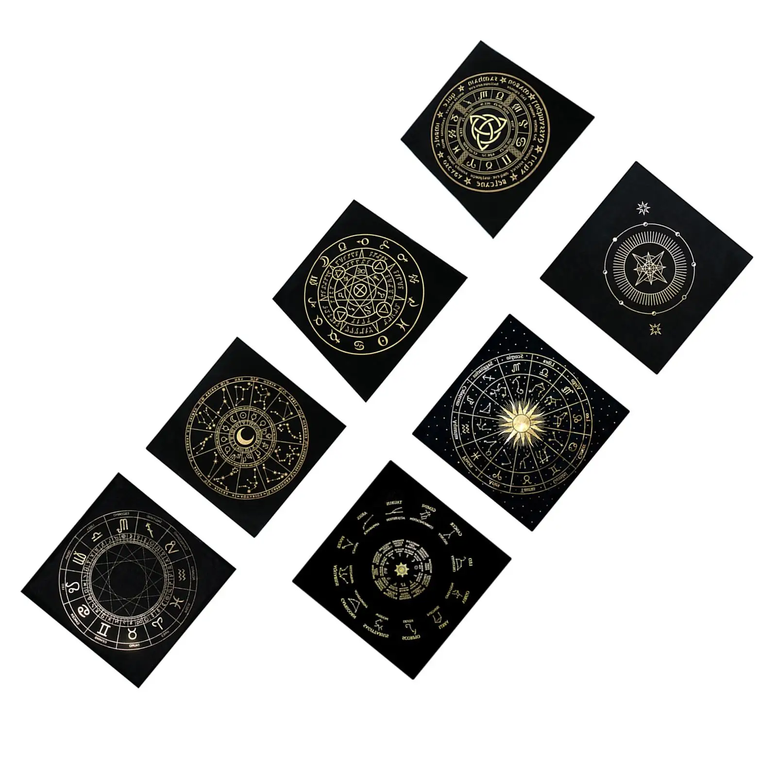 

Tablecloth Table Cloth 49x49cm Divination Tapestry for Playing Cards Games