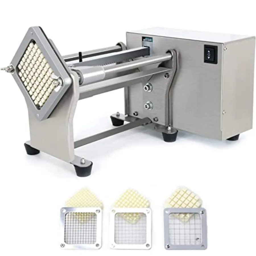 

Машина для резки картофеля фри, электрическая режущая машина, измельчитель, автоматический резак для картофеля с 3 размерами сменных лезвий Sta