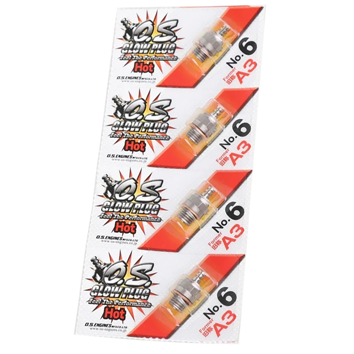 100 % Original RC-Teile Glühkerze OS O.S. Ehemaliger A3 Nr. 6 # 6-Standard-Glühkerze Spark Hot für RC Car Truck Nitro Engine