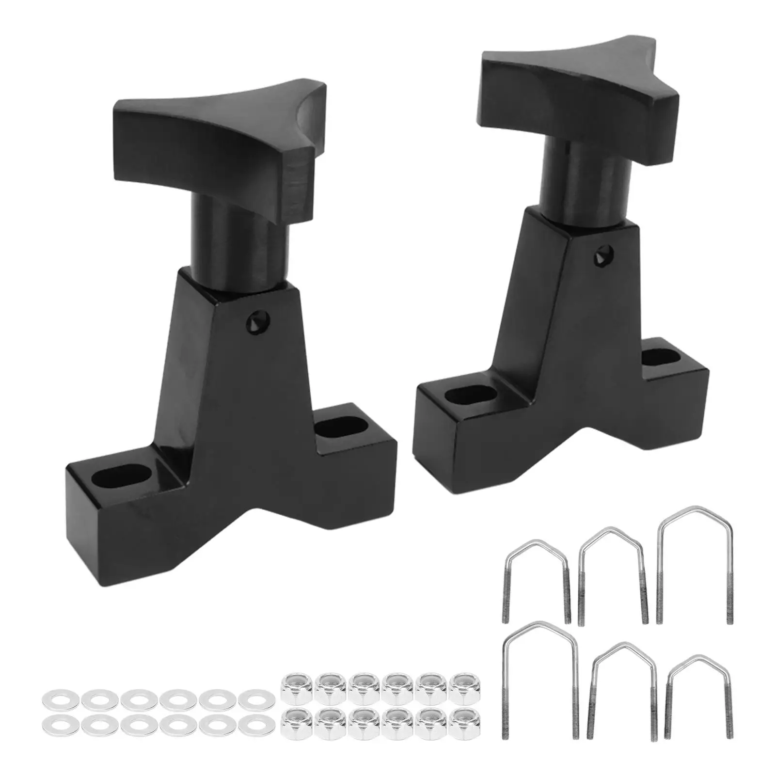 

Jack Tube Mount High Strength Jack Mounting System Alloy Steel Black Adjustable for 1in to 2.5in Round Tubes