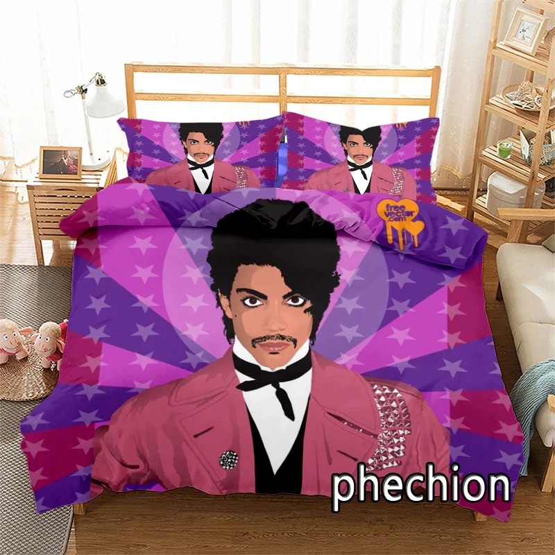 

3D Printed Prince Rogers Nelson Bedding Set Duvet Covers Pillowcases Comforter Bedding Set Bedclothes Textile Home N12