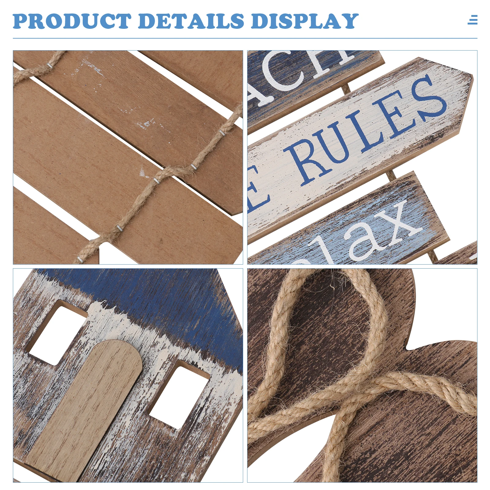 

1pc Wooden Shoe Hanger Mediterranean Style Hanging Decor For Door Wall Home Cafe Shop Retro Pendant Sign Board Party