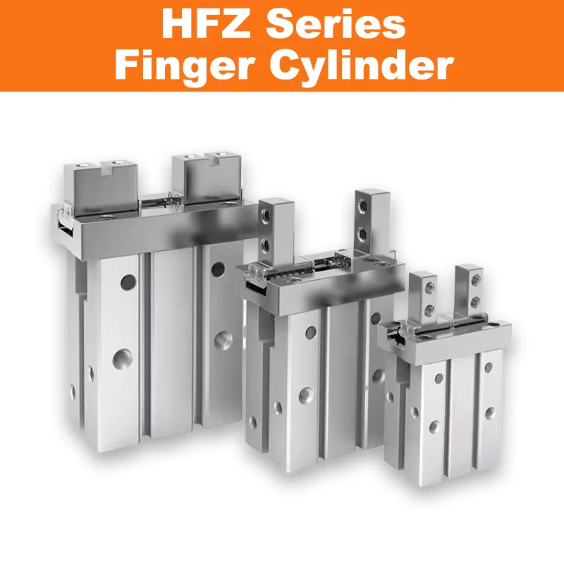 Airtac Type HFZ Series Pneumatic Parallel Gripper Double Acting Air Clamp Finger Cylinder HFZ6 HFZ10 HFZ16 HFZ20 HFZ25 HFZ32/40